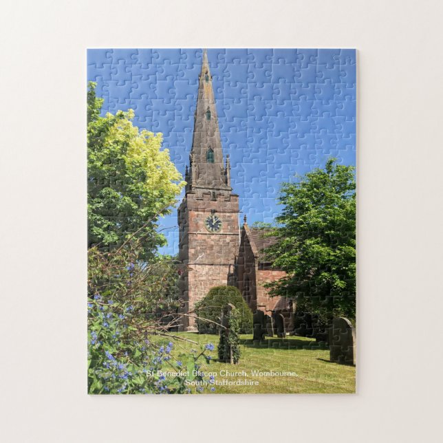 Puzzle Iglesia de San Benedicto Biscop Wombourne Stafford (Vertical)