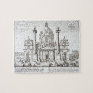Puzzle Iglesia de St Charles Borromeo (1538-84), Viena,