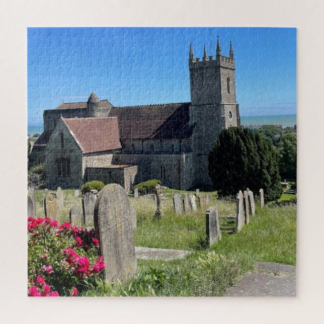 Puzzle Iglesia de St Leonards Hythe desde arriba (Vertical)