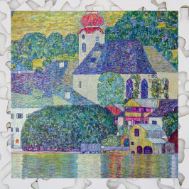Puzzle Iglesia de St. Wolfgang, por Gustav Klimt, arte vi