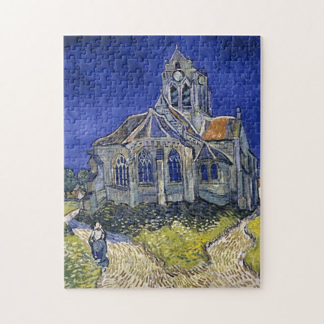 Puzzle Iglesia en Auvers por Van Gogh Painting Art (Vertical)