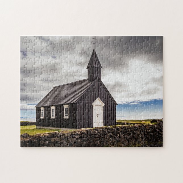 Puzzle Iglesia Negra De Budir, Islandia (Horizontal)
