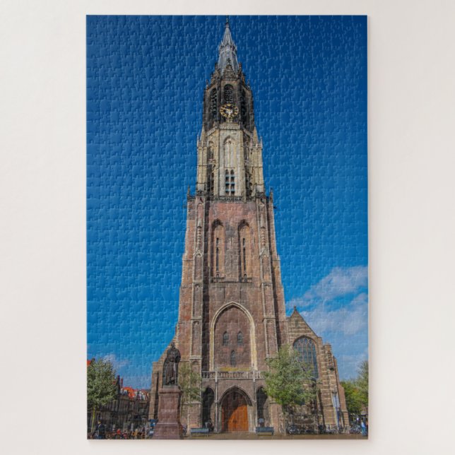 Puzzle Iglesia nueva de Delft, Países Bajos (Vertical)