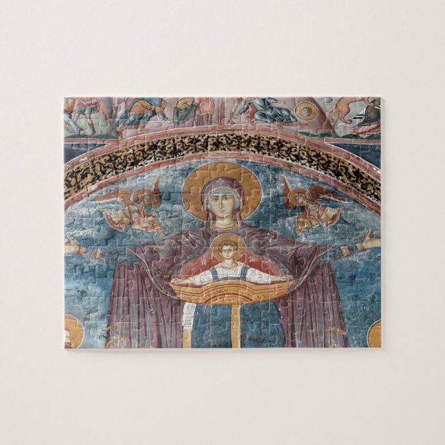 Puzzle Iglesia Ortodoxa Serbia, y sitio de la UNESCO, 2 (Horizontal)