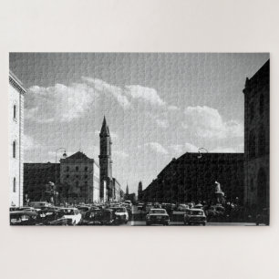 Puzzle Iglesia universitaria vintage munich ludwigstraße
