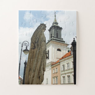 Puzzle Iglesia y estatua de Varsovia, Polonia 30-pc