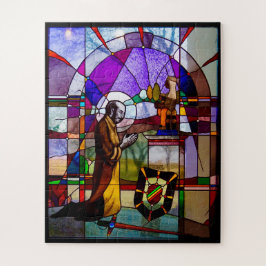 Puzzle Ignacio de la ventana de vidrio manchado de Loyola