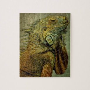 Puzzle Iguana verde