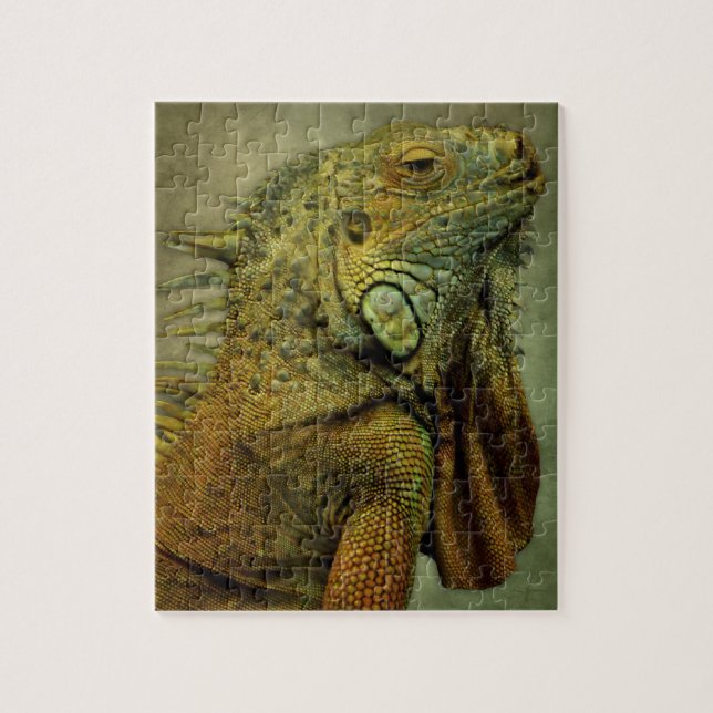 Puzzle Iguana verde (Vertical)