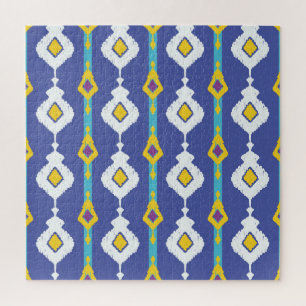 Puzzle Ikat, un patrón étnico impecable.