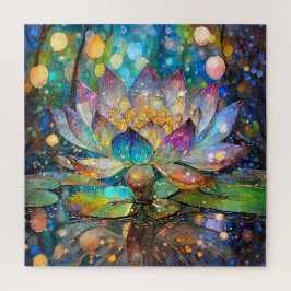 Puzzle Illuminated Blooming Lotus Flower