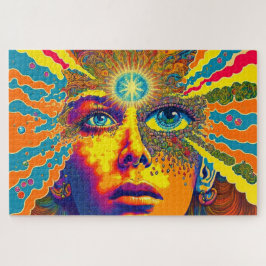 Puzzle Iluminación del arte psicodélico