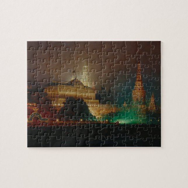 Puzzle Iluminación del Kremlin, 1883 (aceite en lona) (Horizontal)