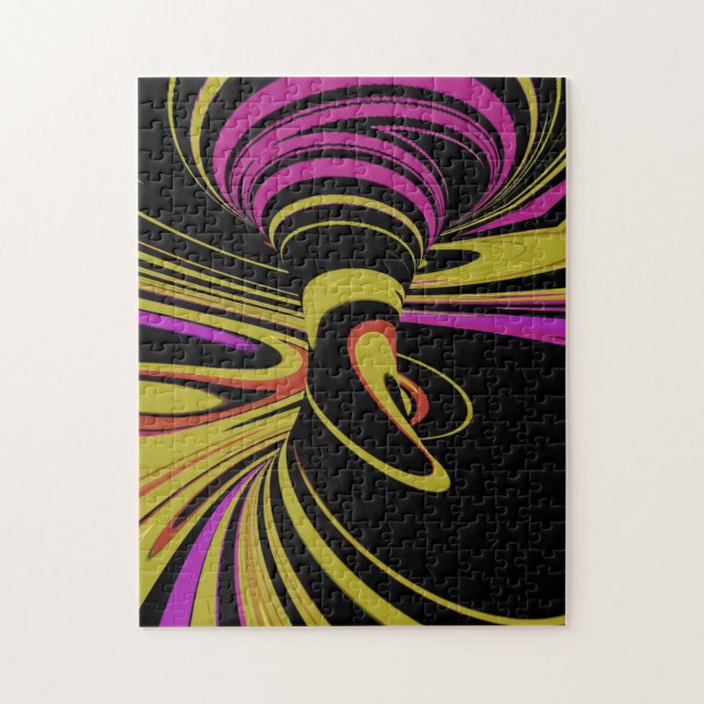 Puzzle ilusión óptica colorida (Vertical)