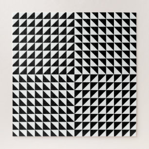 Puzzle ilusión óptica negra