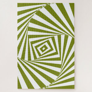 Puzzle Ilusión óptica verde