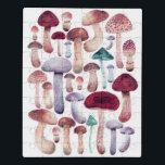 Puzzle Ilustracion acuático con hongos coloridos<br><div class="desc">Ilustracion de champiñones pintado a mano.</div>