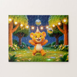 Puzzle Ilustración adorable del personaje de Leo en 3D