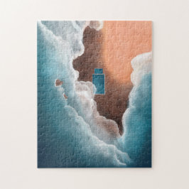 Puzzle Ilustracion aéreo Mona Vale Rock Pool Sydney