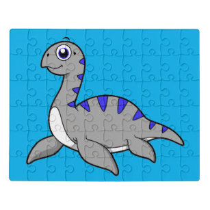 Puzzle Ilustracion Agradable De Un Monstruo De Loch Ness.