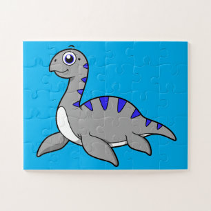 Puzzle Ilustracion Agradable De Un Monstruo De Loch Ness.