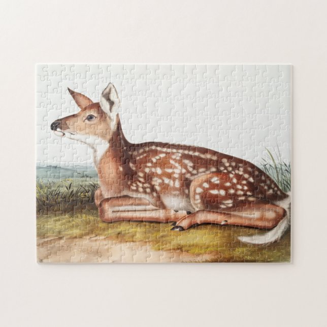 Puzzle Ilustracion Americano de Cervus Virginianus (Horizontal)