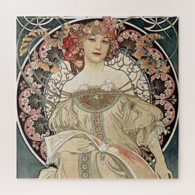 Puzzle Ilustracion Art Nouveau Alphonse Mucha (Vertical)
