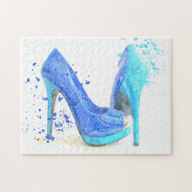 Puzzle Ilustracion Blue Shoes (Horizontal)