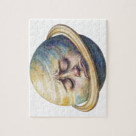 Puzzle Ilustracion celeste de Saturno acuarela