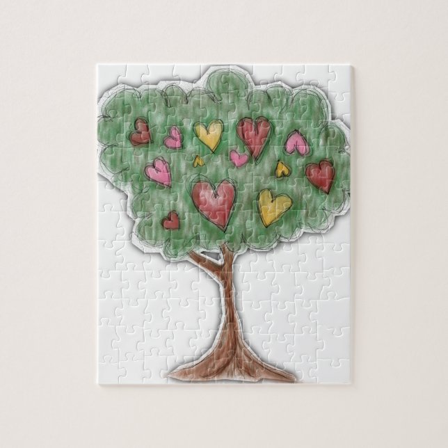 Puzzle Ilustracion Cute Girly Heart (Vertical)