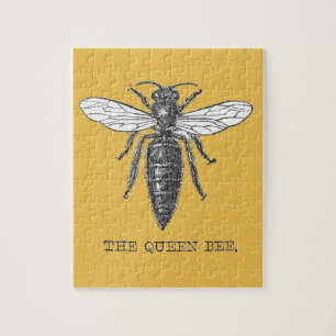 Puzzle Ilustración de abeja reina insecto bicho