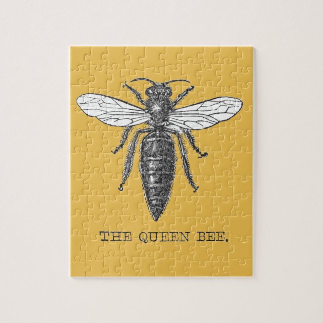 Puzzle Ilustración de abeja reina insecto bicho (Vertical)