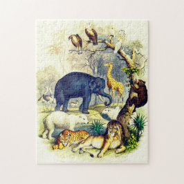 Puzzle Ilustracion de animales de época por Oliver Goldsm