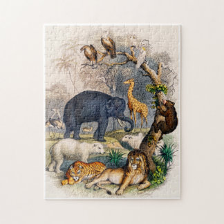 Puzzle Ilustración de animales salvajes
