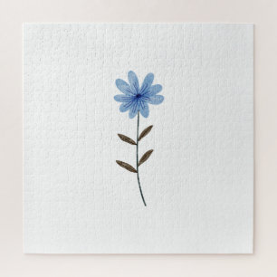 Puzzle Ilustración de Arte Floral Elegante Acuarela Flor 