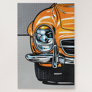 Puzzle Ilustración de arte pop frontal de automóvil depor