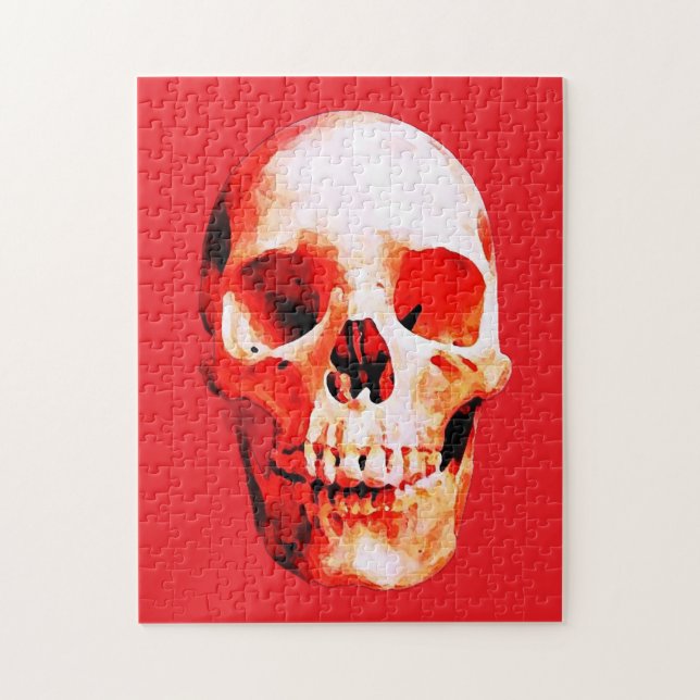Puzzle Ilustracion de arte pop Skull (Vertical)