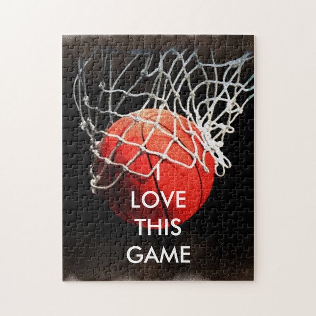 Puzzle Ilustracion de baloncesto pintura Deportes de arte (Vertical)