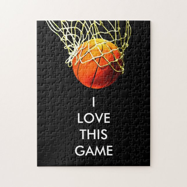 Puzzle Ilustracion de baloncesto pintura Deportes de arte (Vertical)
