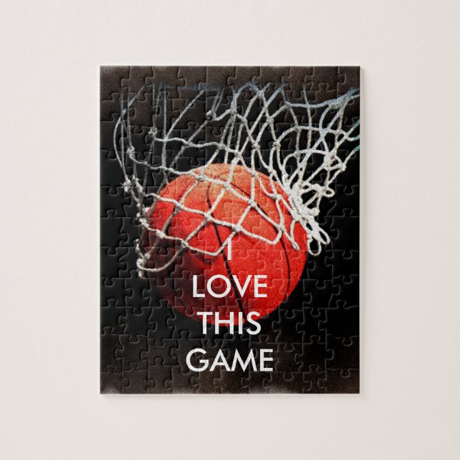 Puzzle Ilustracion de baloncesto pintura Deportes de arte (Vertical)