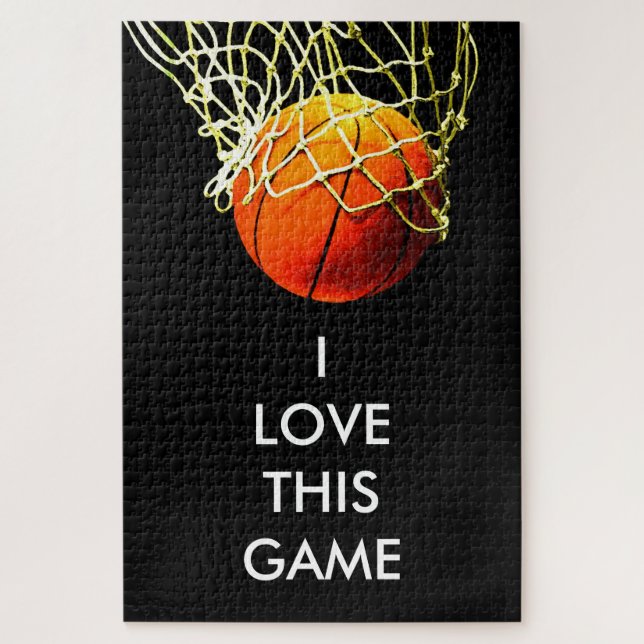 Puzzle Ilustracion de baloncesto pintura Deportes de arte (Vertical)