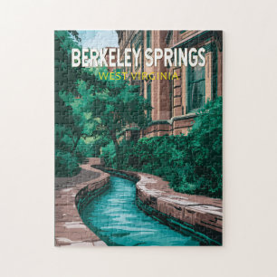 Puzzle Ilustración de Berkeley Springs West Virginia Viaj