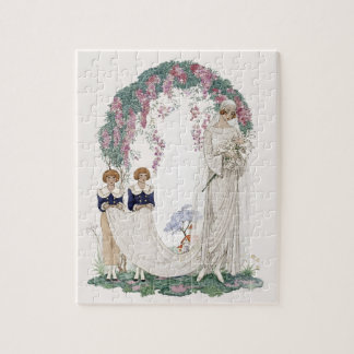 Puzzle Ilustración de boda Art Nouveau – Novia vintage