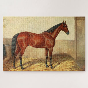 Puzzle Ilustracion de caballo con tecnología vintage (19