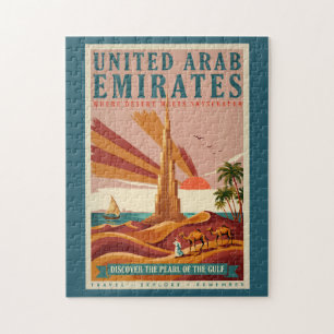 Puzzle Ilustración de camello de Emiratos Árabes Unidos B