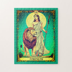 Puzzle Ilustración de Carta de Tarot, Fuerza