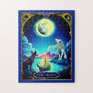 Puzzle Ilustración de Carta de Tarot, La Luna