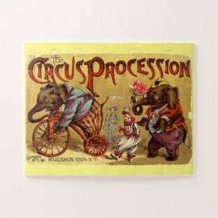 Puzzle Ilustracion de circo vintage Art Antiguo