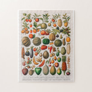 Puzzle Ilustracion de cosecha de frutas y hortalizas