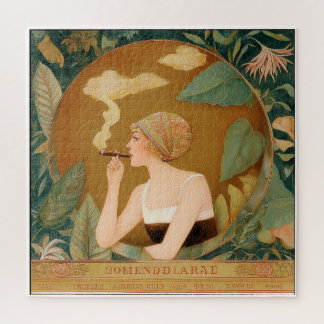 PUZZLE ILUSTRACIÓN DE ESTILO VINTAGE DE BUXEMBOURG.